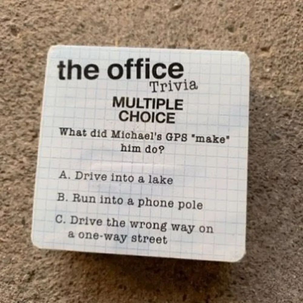 The Office Trivia Game Multiple Choice Question Card Pack *New*